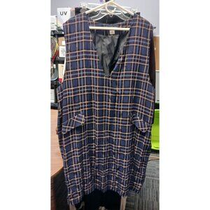 Maggie McNaughton Sleeveless Dress Plaid Summer Size 22W